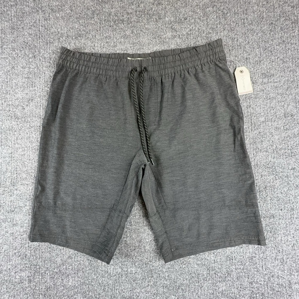 Departwest Mens Small Gray Sweat Shorts Elastic Waist 10 Inseam TS001389M NWT